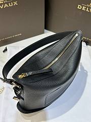 Delvaux Pin Swing Bag Black 29x9x20cm - 2