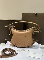 Delvaux Pin Swing Bag Brown 29x9x20cm - 1