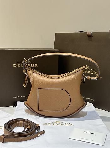 Delvaux Pin Swing Bag Brown 29x9x20cm