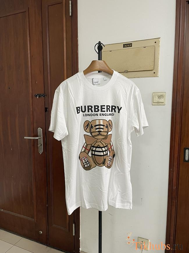 Burberry White T-shirt - 1