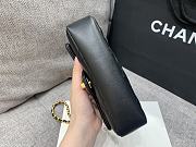 Chanel Mini Flap Bag Black Lambskin Gold 19x12x7cm - 6