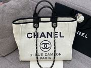 Chanel Shopping Tote Bag Black White 38cm - 1