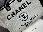 Chanel Shopping Tote Bag Black White 38cm - 2