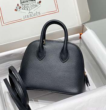 Hermes Mini Bolide Bag Black 19x14x8cm