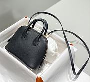 Hermes Mini Bolide Bag Black 19x14x8cm - 5