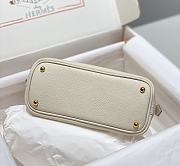 Hermes Mini Bolide Bag White Gold 19x14x8cm - 5