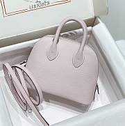 Hermes Mini Bolide Bag Pink Silver 19x14x8cm - 1