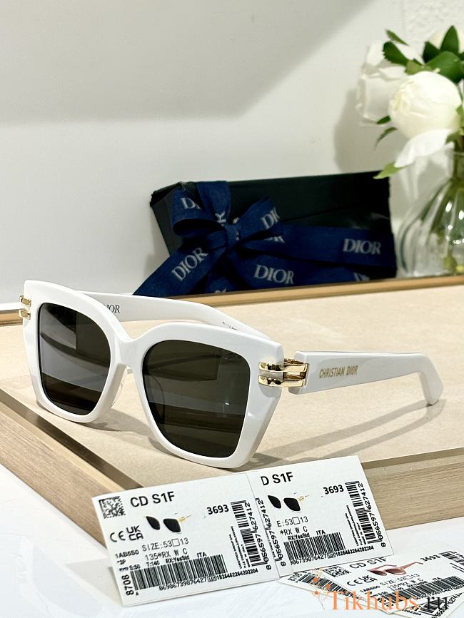 Dior White Sunglasses - 1