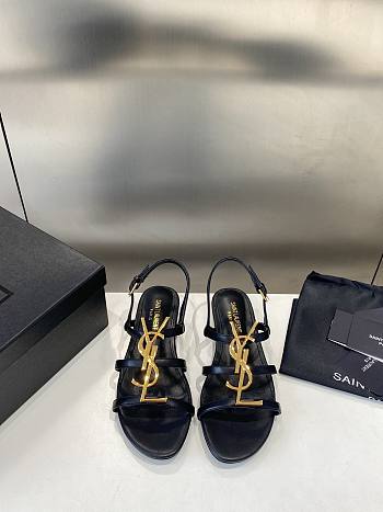 YSL Black Sandal