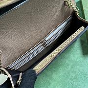 Gucci Natural Leather Marmont Shoulder Bag 20x12.5x4cm - 3