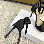 Dior Heeled Sandal Black Satin 12cm - 2