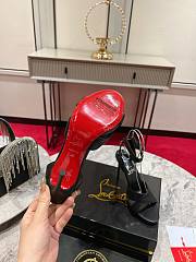 Christian Louboutin Black Leather Mariza Sandals 10cm - 5