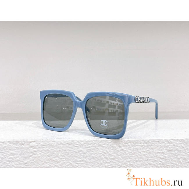 Chanel Square Sunglasses Dark Blue - 1