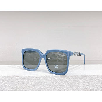 Chanel Square Sunglasses Dark Blue