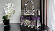 Dior Medium Book Tote Ecru Multicolor Dior 4 Saisons 36 x 27.5 x 16.5 cm - 4