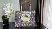 Dior Medium Book Tote Ecru Multicolor Dior 4 Saisons 36 x 27.5 x 16.5 cm - 3