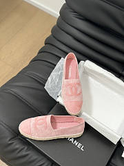 Chanel Espadrilles Pink Flat - 5