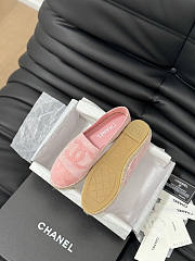 Chanel Espadrilles Pink Flat - 2