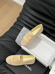 Chanel Espadrilles Beige Flat - 5