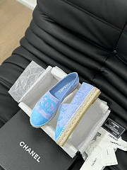 Chanel Espadrilles Blue Flat - 1