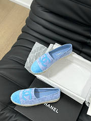 Chanel Espadrilles Blue Flat - 4