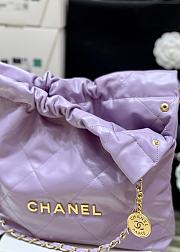 Chanel 22 Handbag Purple Bag 38x42x8cm - 6