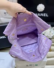 Chanel 22 Handbag Purple Bag 38x42x8cm - 5