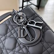 Dior Lady Black Ultra-Matte Bag So Black Size 20 x 16.5 x 8 cm - 2