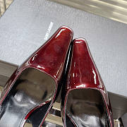 YSL Slingback Wine Heel 10cm - 5