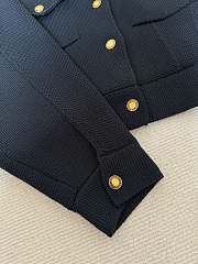 Louis Vuitton LV Cropped Compact Knit Jacket Dark Blue - 2