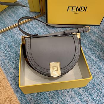 Fendi Moonlight Leather Handbag Purple Size 21 x 9 x 14 cm