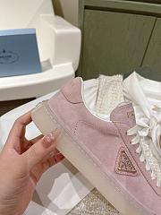 Prada Suede Sneaker Pink - 5