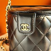 Chanel 23P Black Top Handle Bag 11x13x12cm - 6