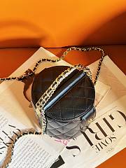 Chanel 23P Black Top Handle Bag 11x13x12cm - 5