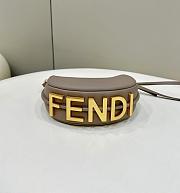 Fendi Fendigraphy Mini Beige Bag 20x13x7.5cm - 6