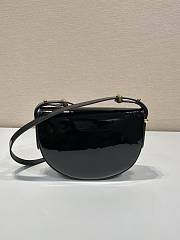 Prada Patent Shoulder Bag Black 23x12x6cm - 4