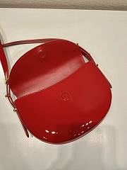 Prada Patent Shoulder Bag Red 23x12x6cm - 5