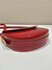 Prada Patent Shoulder Bag Red 23x12x6cm - 4