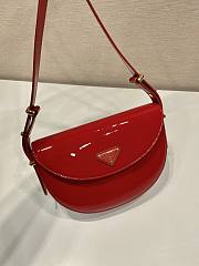 Prada Patent Shoulder Bag Red 23x12x6cm - 2