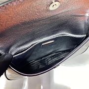 Prada Cleo Flap Bag Silver Small 23x18x4cm - 4