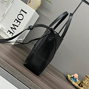 Loewe Mini Puzzle Fold Tote in Shiny Calfskin Black 20x16.5x9.5cm - 4