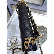 Chanel 22 Bag Black Caviar Flap 19cm - 4