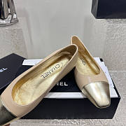 Chanel Ballerina Flat Beige Gold - 5