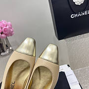 Chanel Ballerina Flat Beige Gold - 4