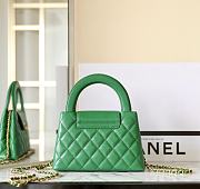 Chanel Kelly Lilac Green Top Handle Bag 13x19x7cm - 3