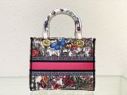 Dior Medium Lady D-Lite Bag White Multicolor Mexico Millefiori 24 x 20 x 11 cm - 2