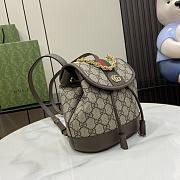 Gucci Ophidia Mini Backpack Beige Ebony 20.5x20x12cm - 6