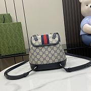 Gucci Ophidia Mini Backpack Blue Ebony 20.5x20x12cm - 6