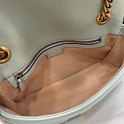 Gucci GG Marmont Small Shoulder Bag Pale Green 26x13x6cm - 2