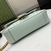 Gucci GG Marmont Mini Shoulder Bag Pale Green 22x13x6cm - 5